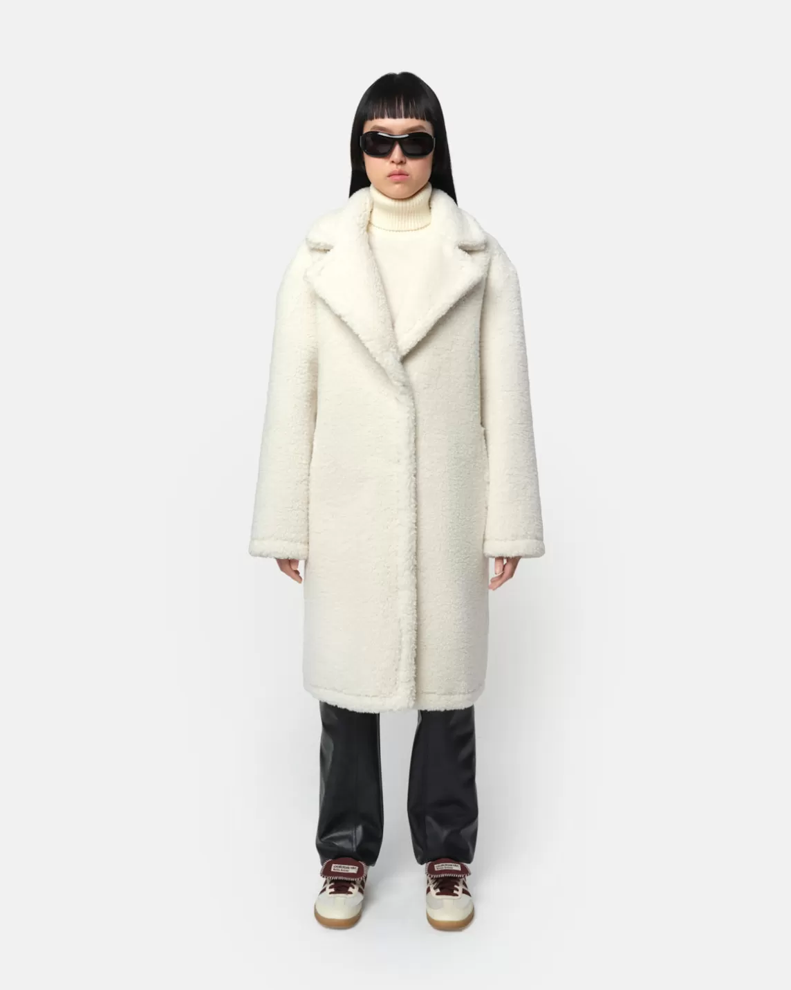 Apparis Anei Coat Blanc Best Sale