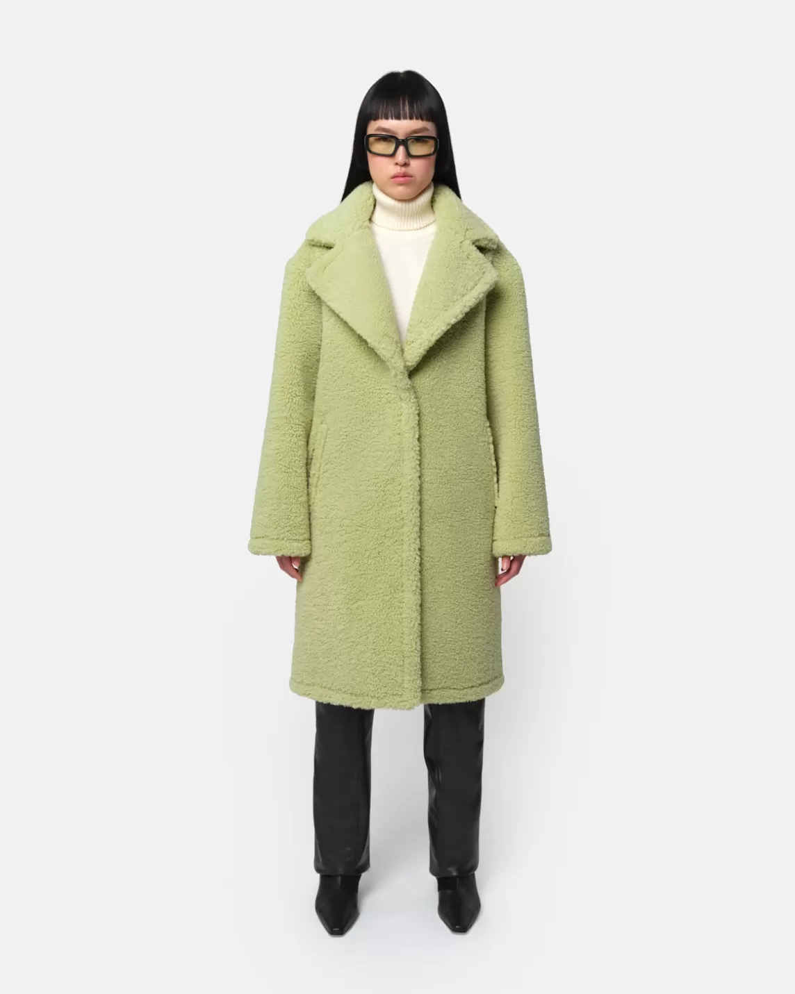 Apparis Anei Coat Pistachio Flash Sale