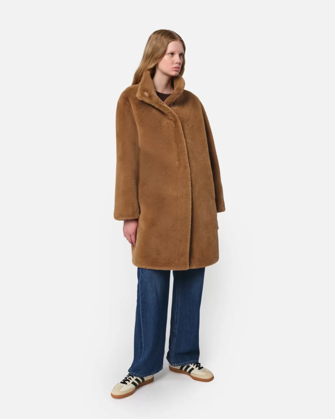 Apparis Blair Mid-Length Coat Camel Sale