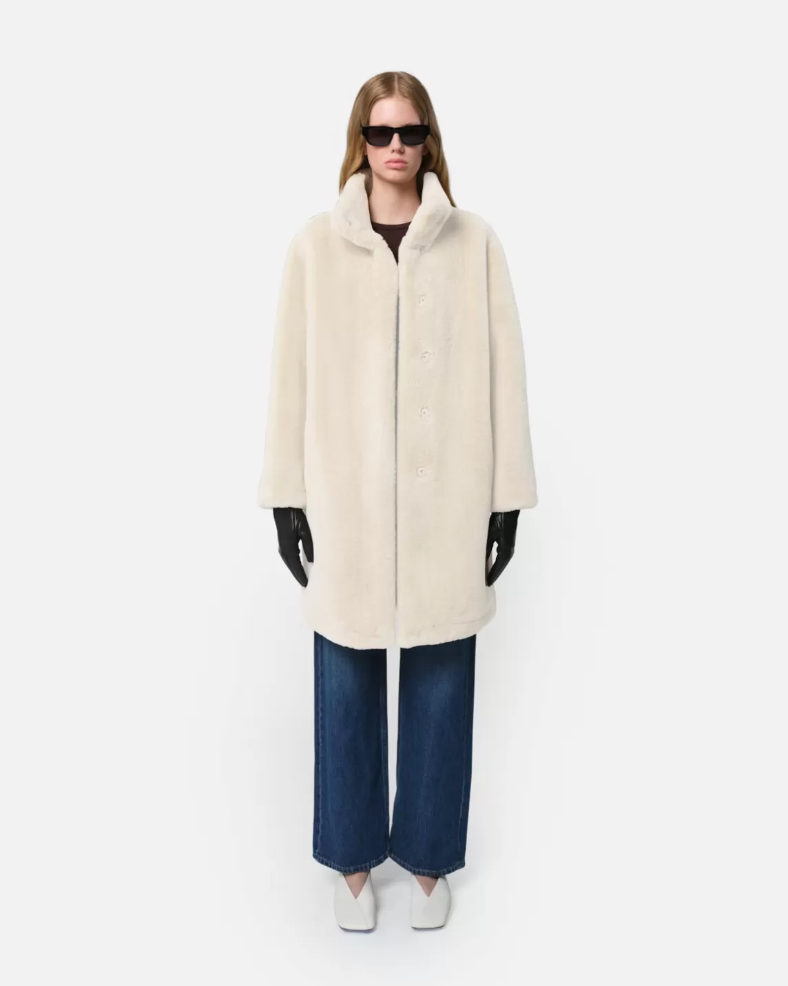 Apparis Blair Mid-Length Coat Latte Shop