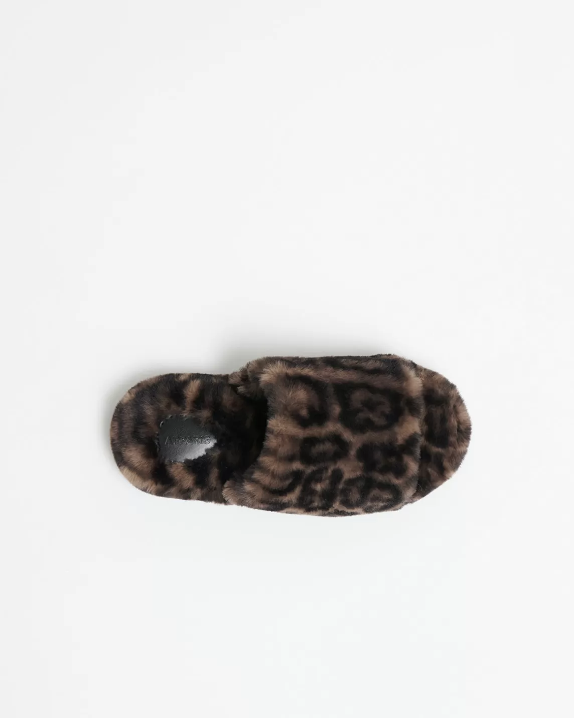 Apparis Dillon Dark Leopard Slide DarkLeopard Cheap