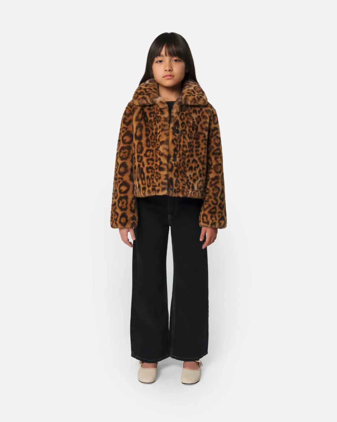 Apparis Elis Kids Short Coat Leopard Store