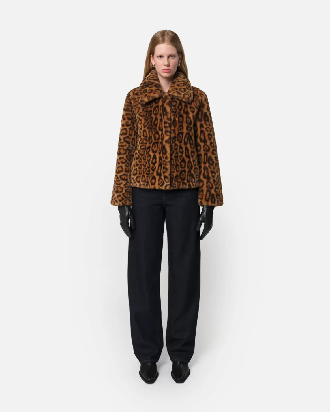 Apparis Elis Short Coat Leopard Fashion