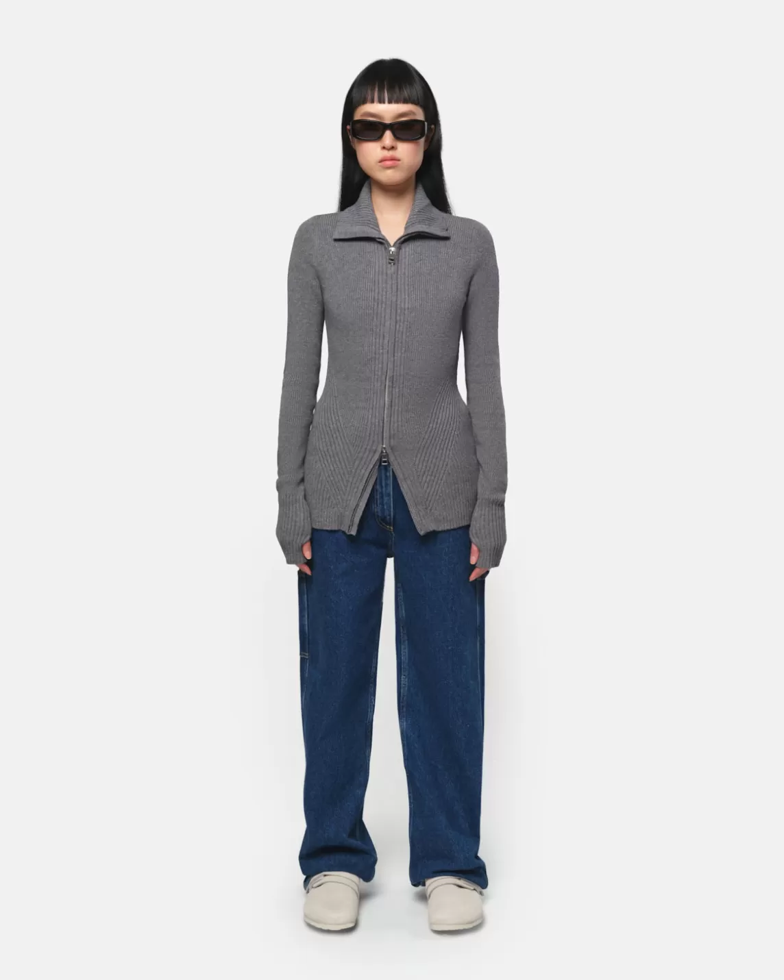 Apparis Nova Zip-Up Cardigan Slate Best Sale