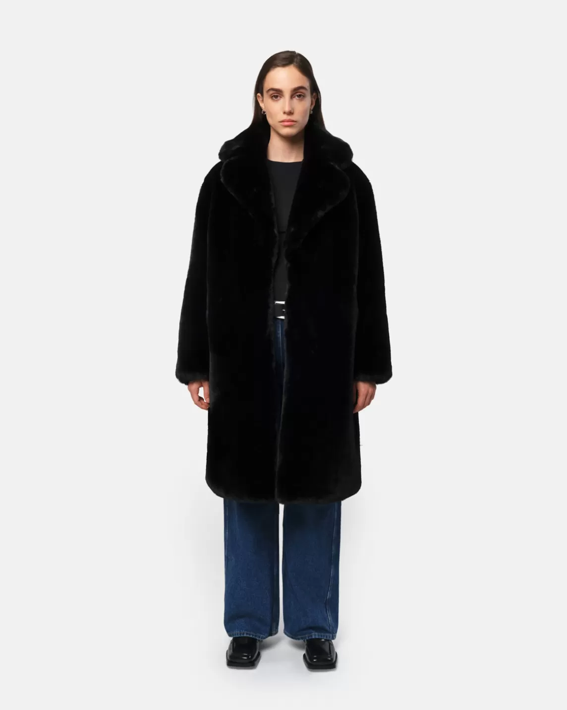 Apparis Steffi Coat Noir Flash Sale