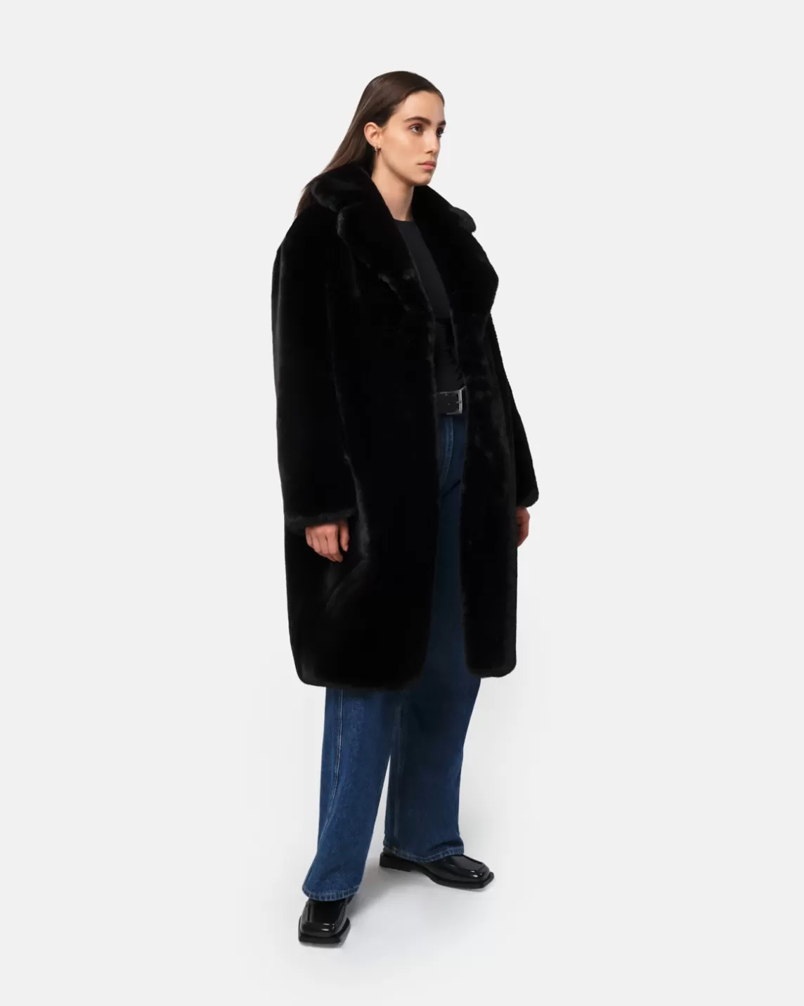 Apparis Steffi Coat Noir Flash Sale