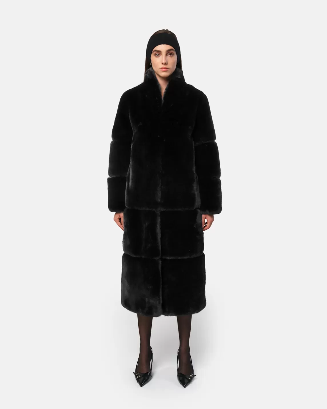 Apparis Sylke Coat Noir New