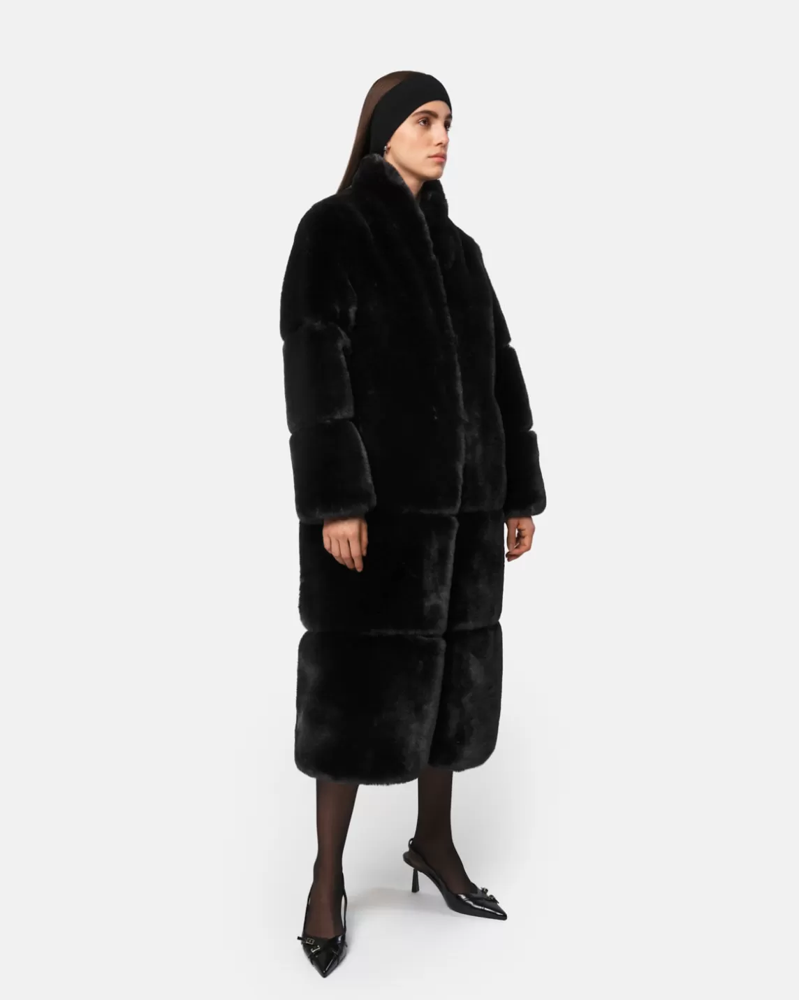 Apparis Sylke Coat Noir New